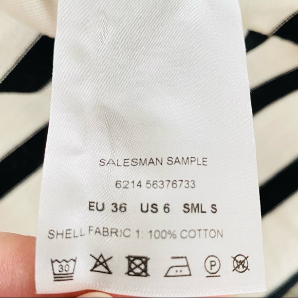 NWT: BOGNER | Stana 3/4-Arm Black and White 100% Cotton Shirt - Picture 10 of 10